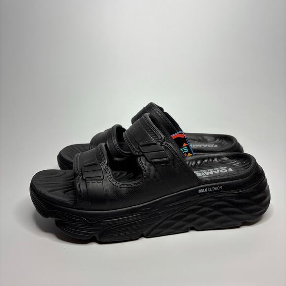 Skechers Women's Foamies: Max Cushioning Incite Platform Sandals in Black - Picture 4 of 8